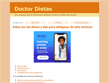 Tablet Screenshot of doctordietas.net